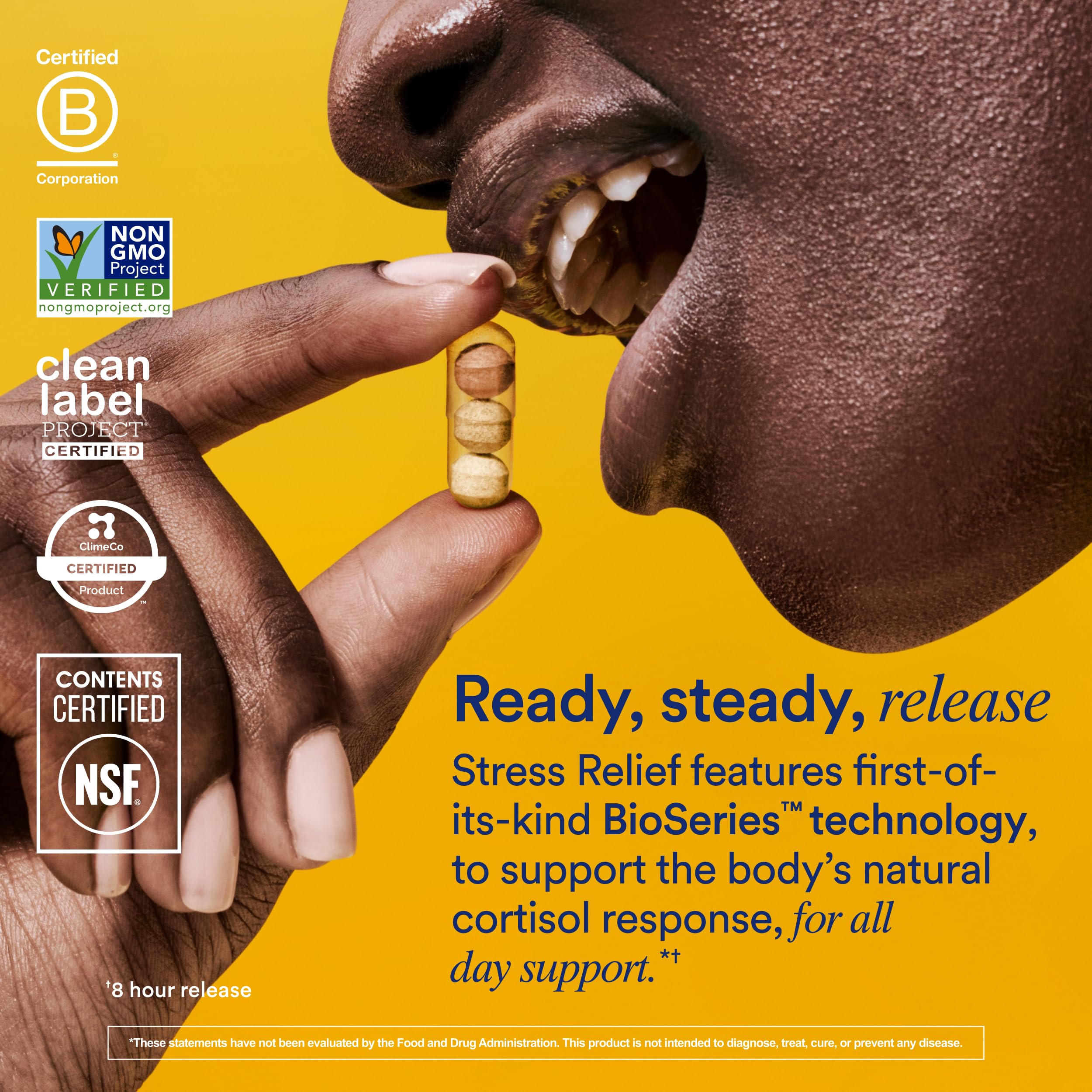 Ritual Stress Relief Supplement Shoden® Ashwagandha, Suntheanine® L-Theanine, and Saffron as affron®* BioSeries with 8-Hour Release to Support Natural Cortisol Response and Promote Calm, 30 Day RitualBuy Supplements Australia