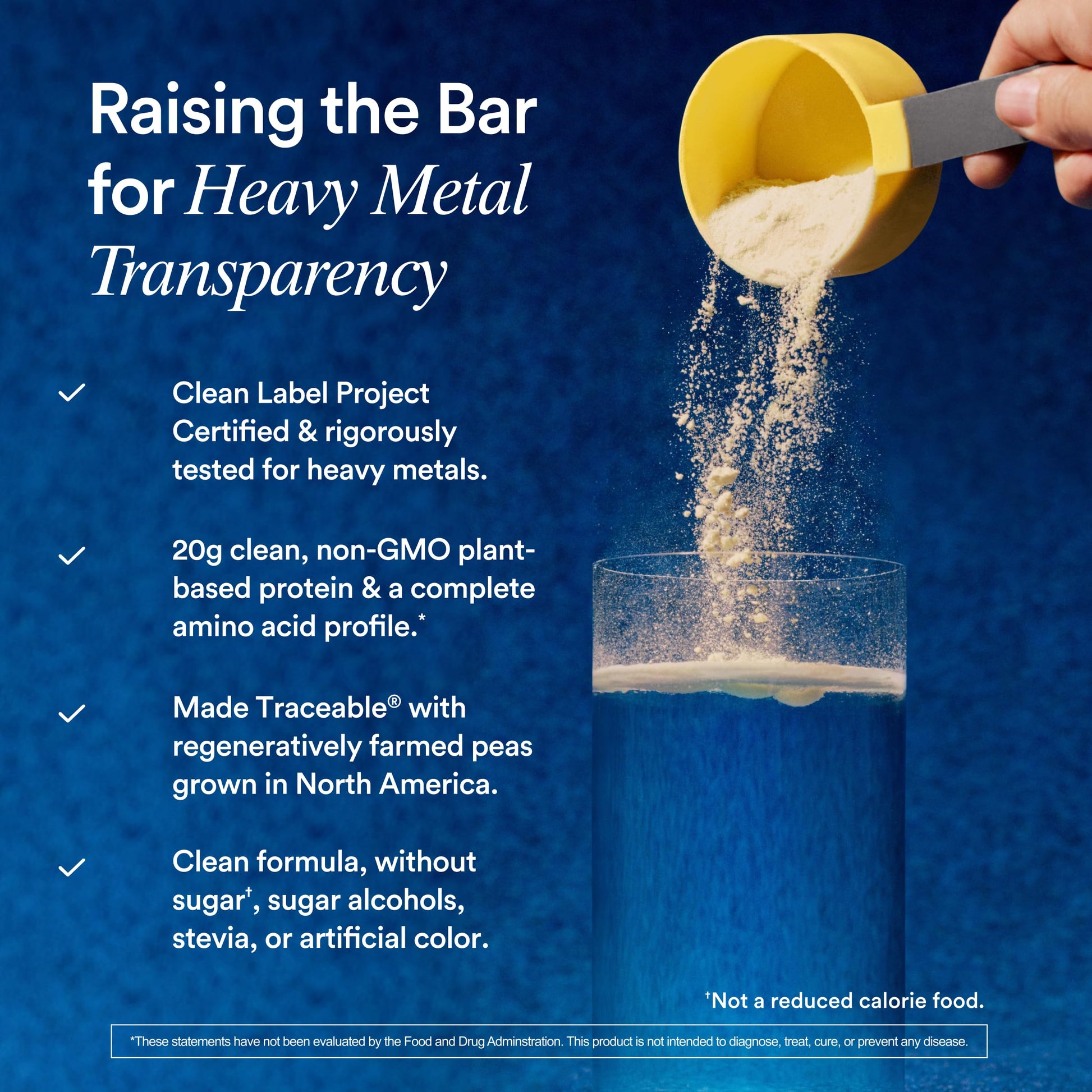 Ritual Pea Protein Powder with BCAA: 20g Organic Vegan Plant-Based Protein from Regenerative Farms in North America, Complete Amino Acid Profile, Gluten Free, Sugar Free‡, Dairy Free, Vanilla, 1 Lbs RitualBuy Supplements Australia